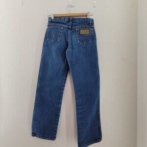 Wrangler Jeans Boys 12 Blue 1013MWZBP Adjustable Waist Original Cowboy Denim